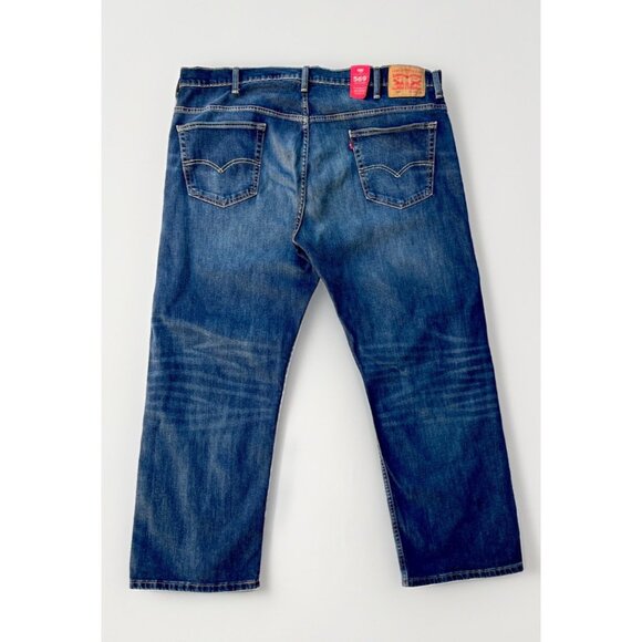 Levi’s 569 Men’s Loose Straight Stretch Jeans NWT Blue Denim Size 42x30 - Picture 2 of 16